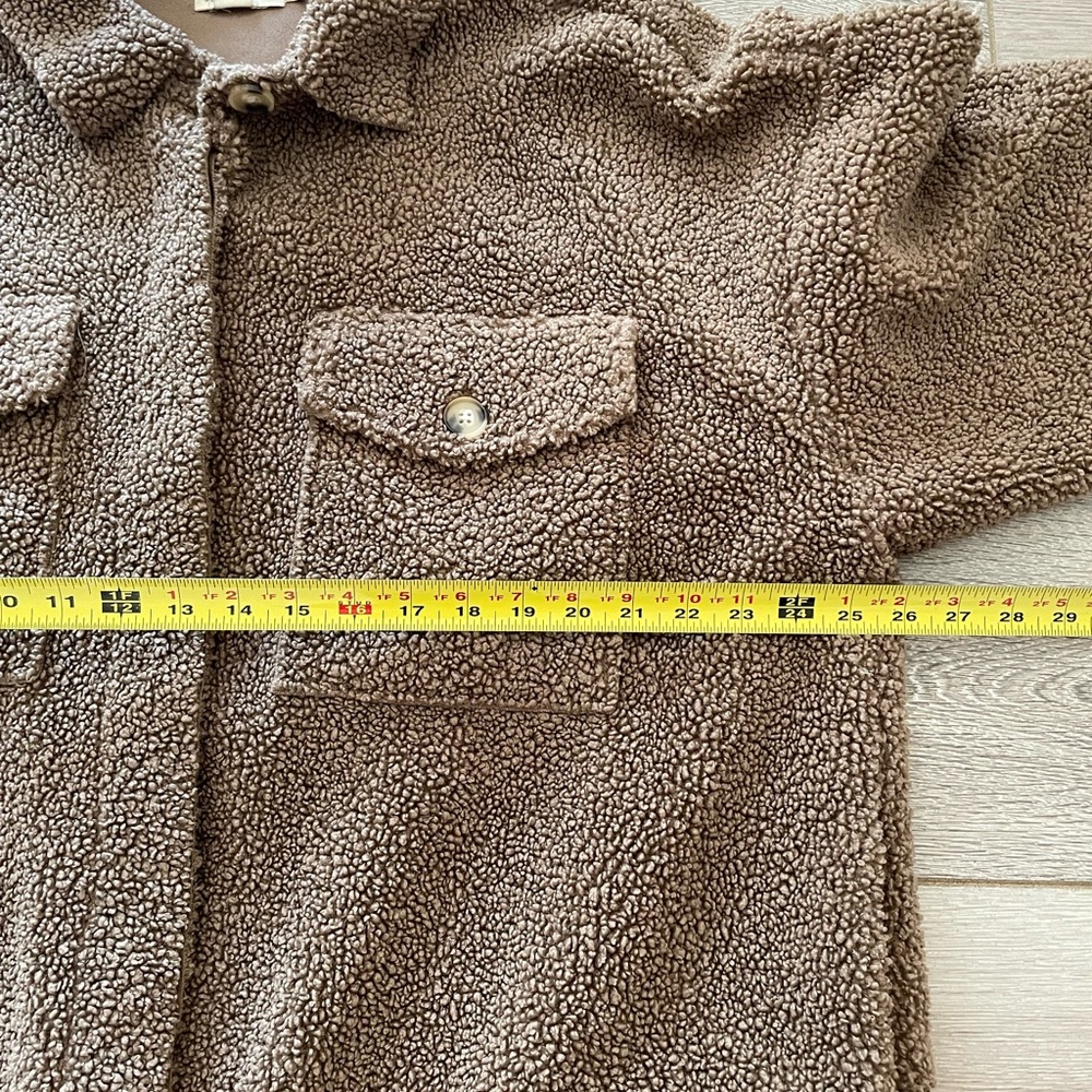 Good American Sherpa Shacket Jacket Long Sleeves Size 3/4(Extra Large)Oversized - Picture 12 of 13